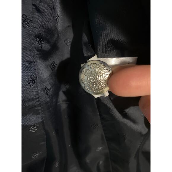 Banana Republic blazer jacket women’s size 6 blue colorblock tweed wool preppy - Picture 7 of 7